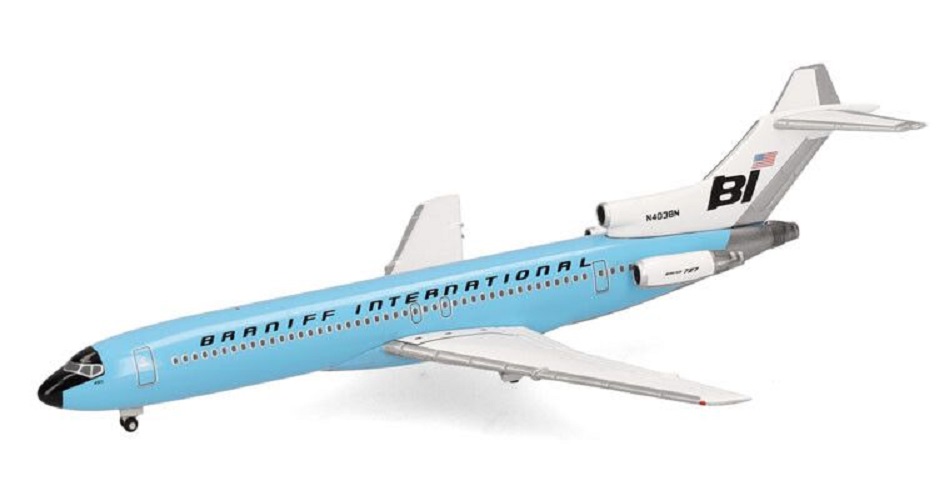 Boeing 727-200 Braniff International Solid New Dark Blue